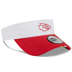 Kansas City Chiefs New Era 2025 NFL Training Camp Adjustable Visor White/Red - NFL