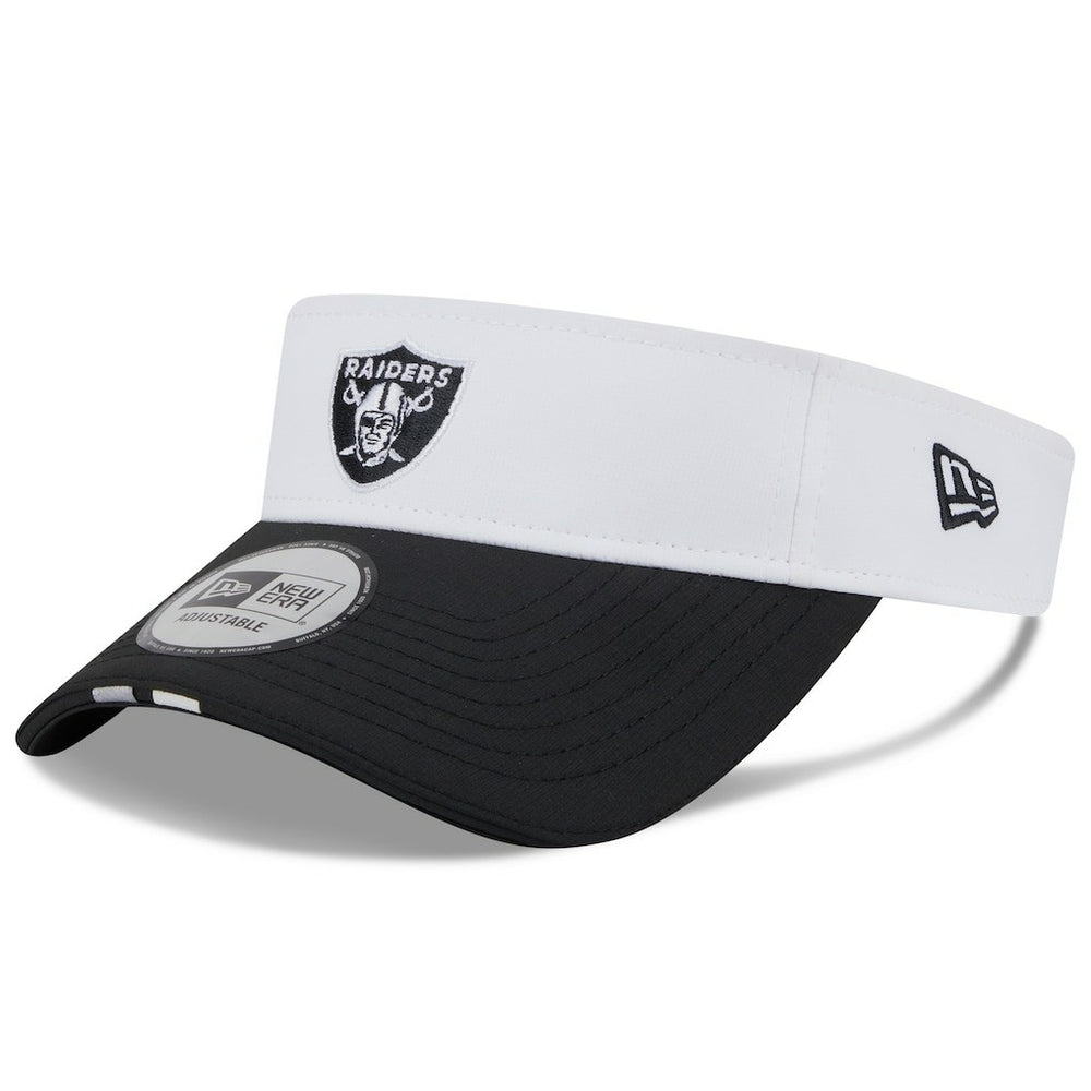 Las Vegas Raiders New Era 2025 NFL Training Camp Adjustable Visor White/Black - NFL