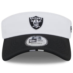 Las Vegas Raiders New Era 2025 NFL Training Camp Adjustable Visor White/Black - NFL