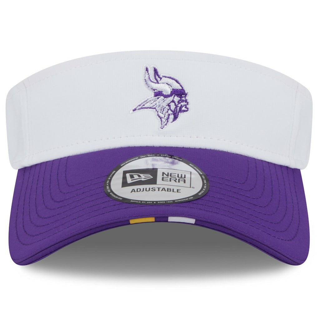 Minnesota Vikings New Era 2025 NFL Training Camp Adjustable Visor White/Purple - NFL