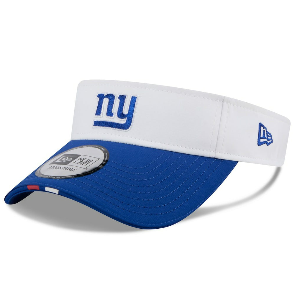 New York Giants New Era 2025 NFL Training Camp Adjustable Visor White/Royal - NFL