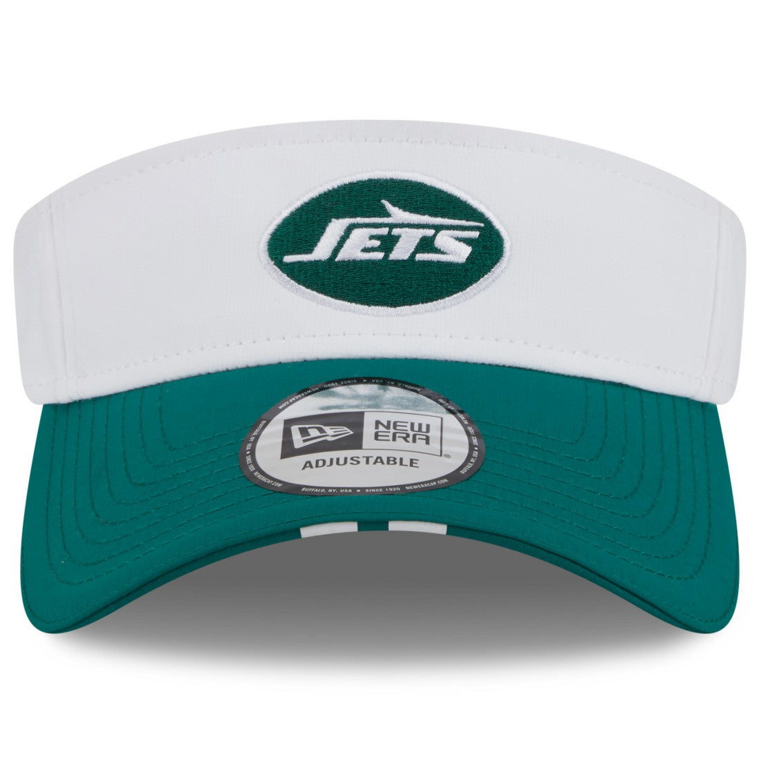New York Jets New Era 2025 NFL Training Camp Adjustable Visor White/Green - NFL