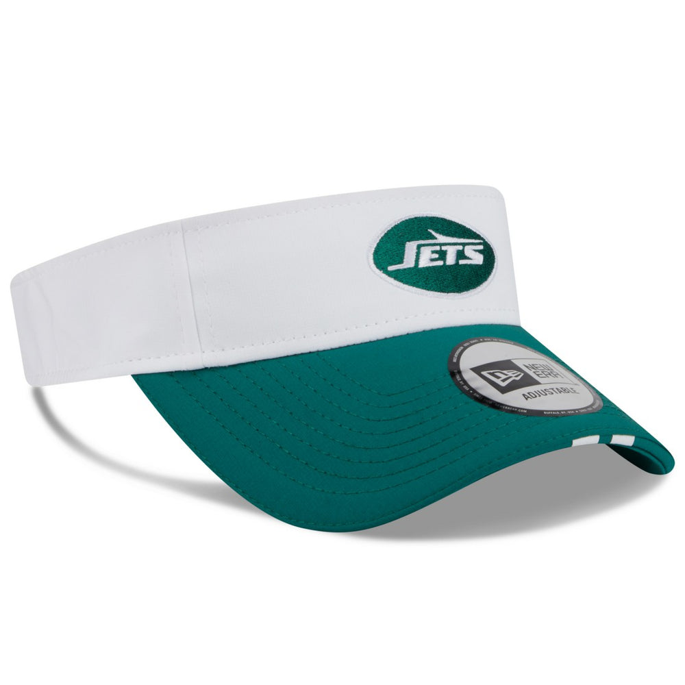 New York Jets New Era 2025 NFL Training Camp Adjustable Visor White/Green - NFL