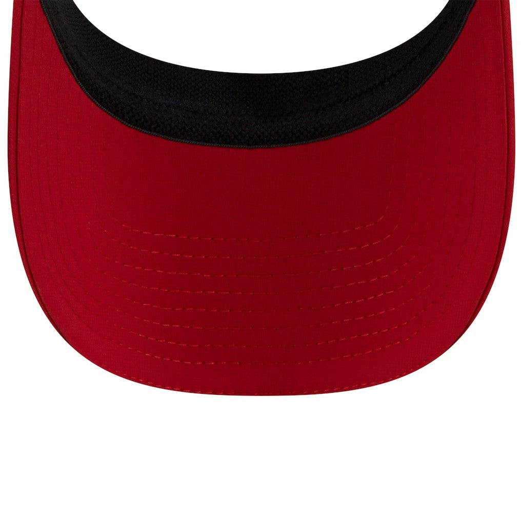 San Francisco 49ers New Era 2025 NFL Training Camp Adjustable Visor White/Scarlet - NFL