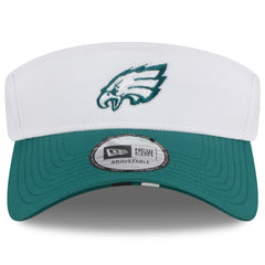 Philadelphia Eagles New Era 2025 NFL Training Camp Adjustable Visor White/Midnight Green - NFL