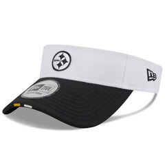 Pittsburgh Steelers New Era 2025 NFL Training Camp Adjustable Visor White/Black - NFL