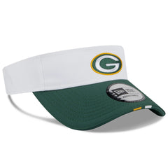 Green Bay Packers New Era 2025 NFL Training Camp Adjustable Visor White/Green - NFL