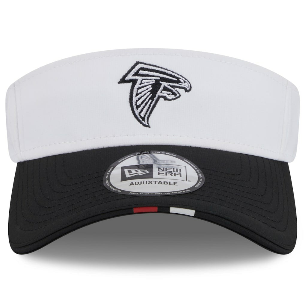 Atlanta Falcons New Era 2025 NFL Training Camp Adjustable Visor White/Black - NFL