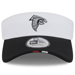 Atlanta Falcons New Era 2025 NFL Training Camp Adjustable Visor White/Black - NFL