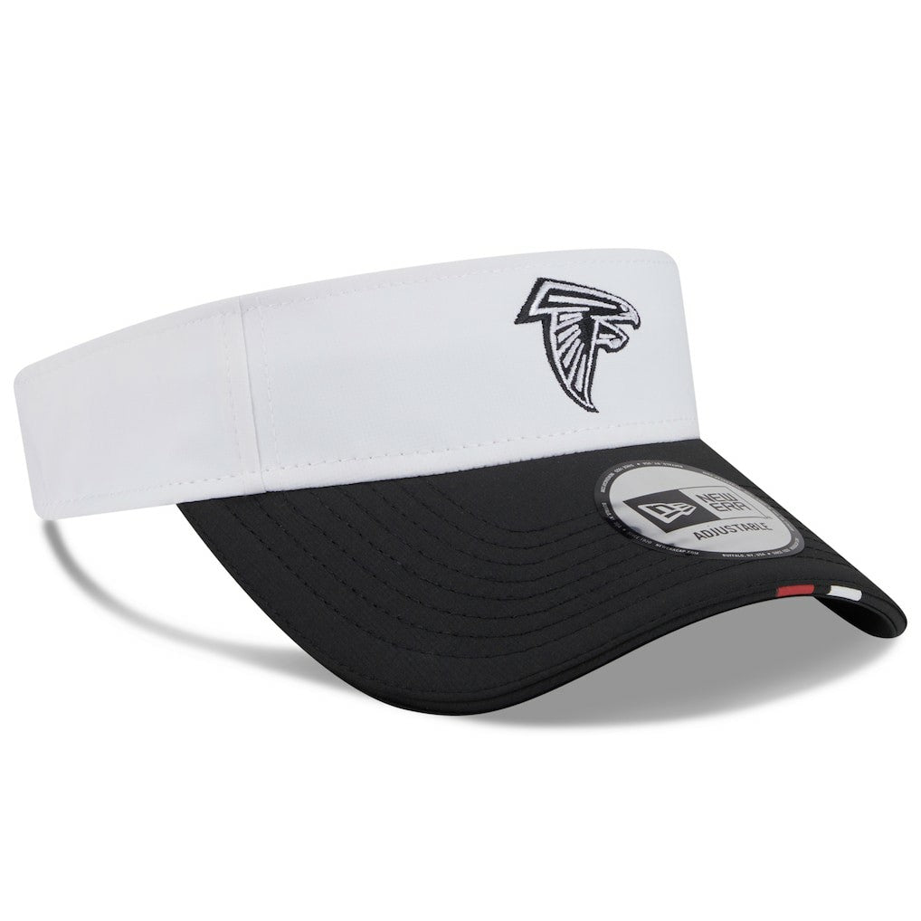Atlanta Falcons New Era 2025 NFL Training Camp Adjustable Visor White/Black - NFL