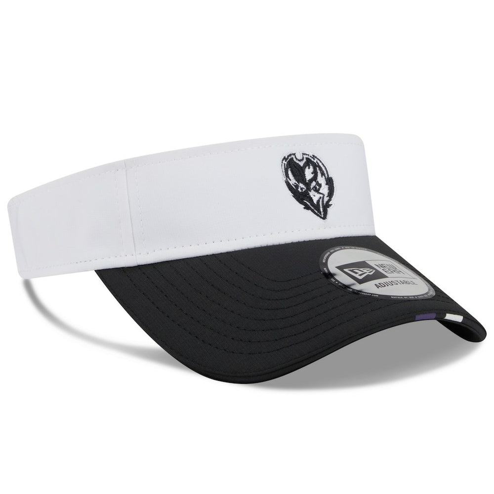 Baltimore Ravens New Era 2025 NFL Training Camp Adjustable Visor White/Black - NFL