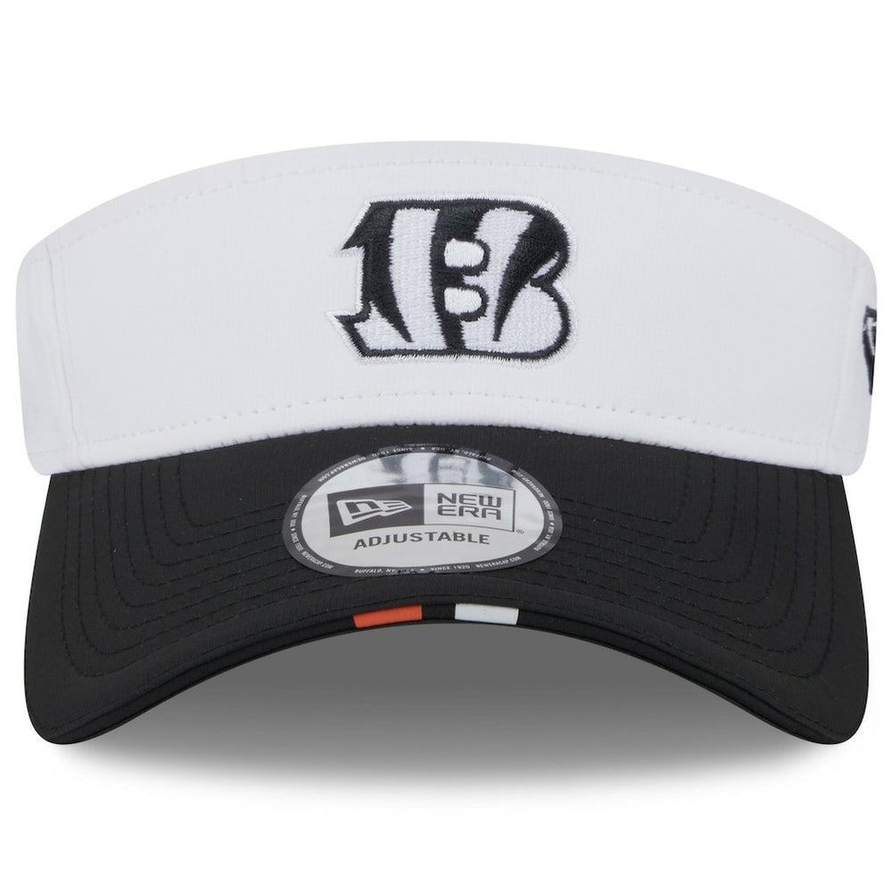 Cincinnati Bengals New Era 2025 NFL Training Camp Adjustable Visor White/Black - NFL