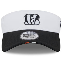 Cincinnati Bengals New Era 2025 NFL Training Camp Adjustable Visor White/Black - NFL