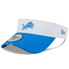 Detroit Lions New Era 2025 NFL Training Camp Adjustable Visor White/Blue - NFL