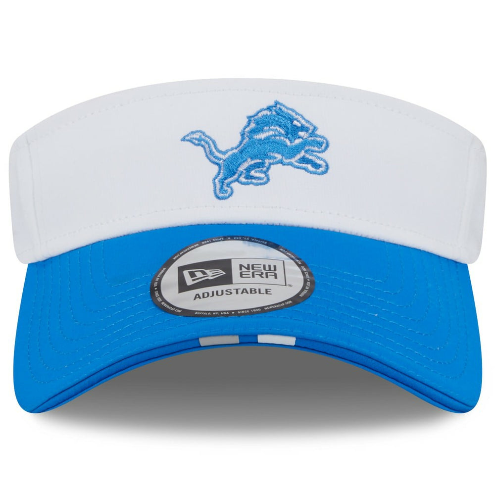 Detroit Lions New Era 2025 NFL Training Camp Adjustable Visor White/Blue - NFL
