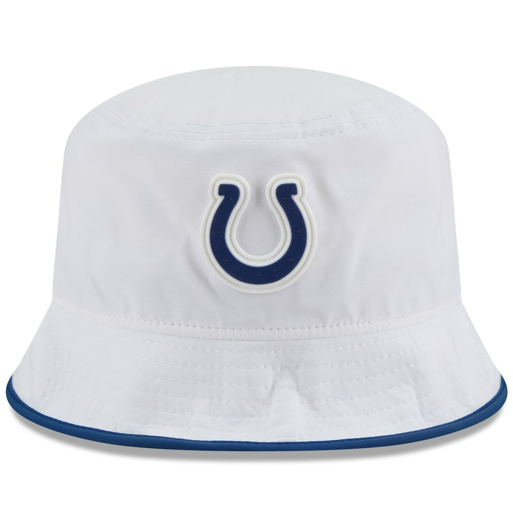 Indianapolis Colts New Era 2025 NFL Training Camp Stretch Bucket Hat White - NFL