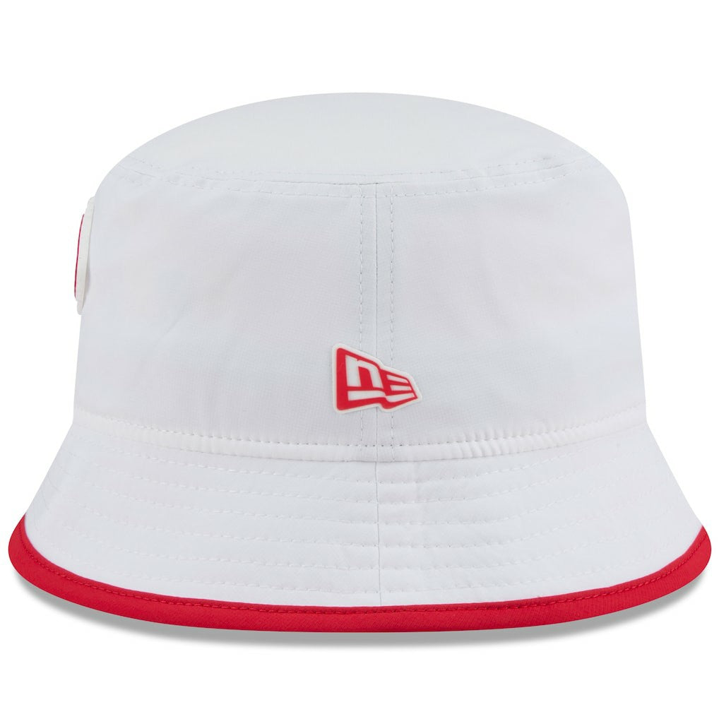 Kansas City Chiefs New Era 2025 NFL Training Camp Stretch Bucket Hat White - NFL