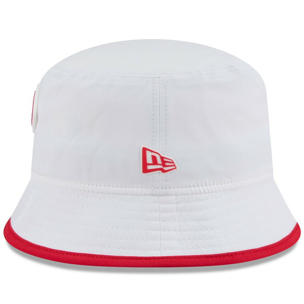 Kansas City Chiefs New Era 2025 NFL Training Camp Stretch Bucket Hat White - NFL