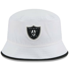 Las Vegas Raiders New Era 2025 NFL Training Camp Stretch Bucket Hat White - NFL