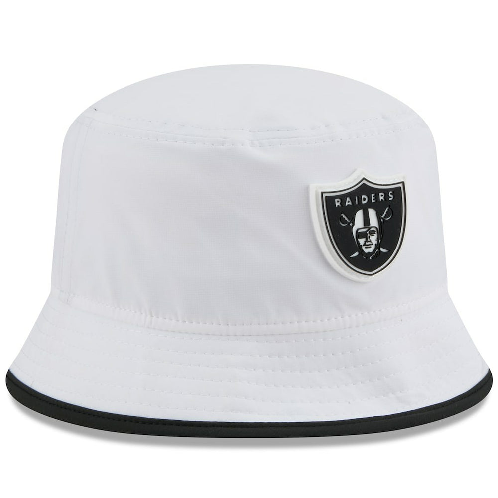 Las Vegas Raiders New Era 2025 NFL Training Camp Stretch Bucket Hat White - NFL