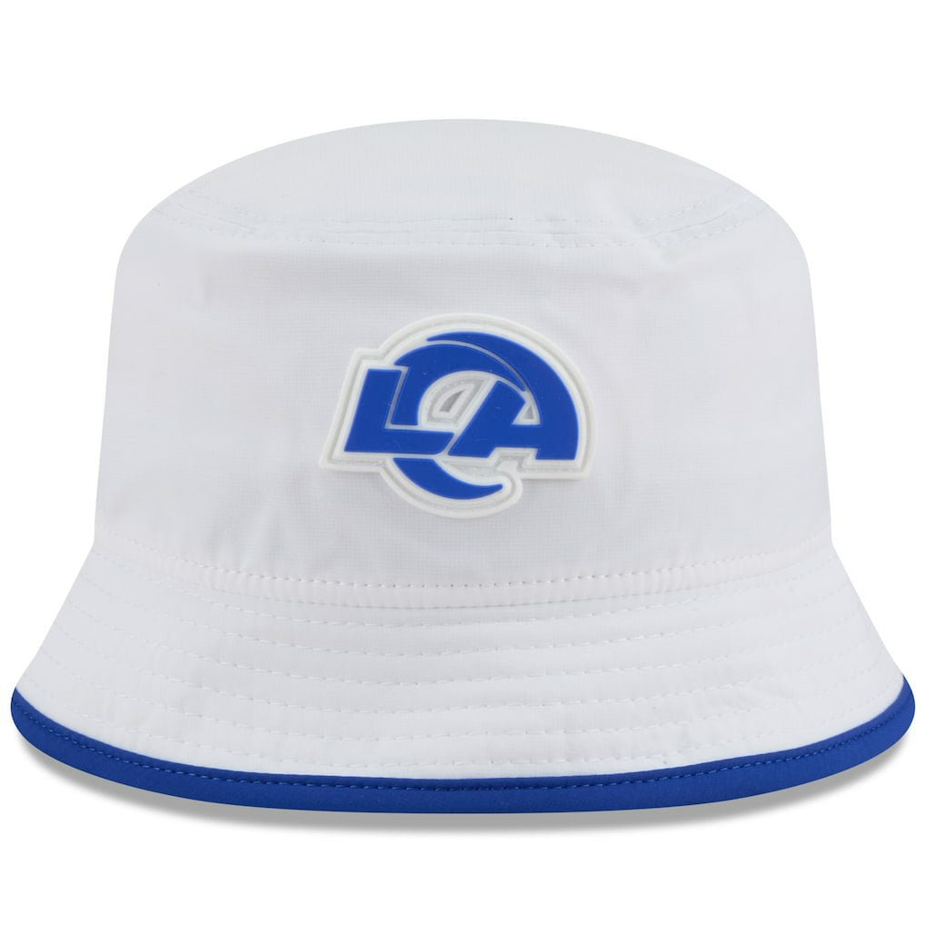 Los Angeles Rams New Era 2025 NFL Training Camp Stretch Bucket Hat White - NFL