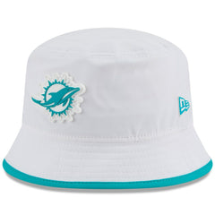 Miami Dolphins New Era 2025 NFL Training Camp Stretch Bucket Hat White - NFL