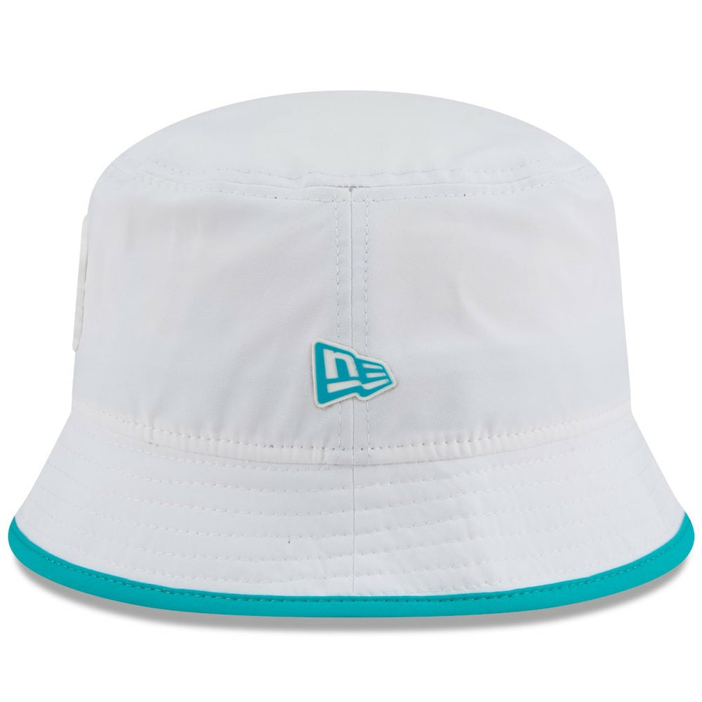 Miami Dolphins New Era 2025 NFL Training Camp Stretch Bucket Hat White - NFL