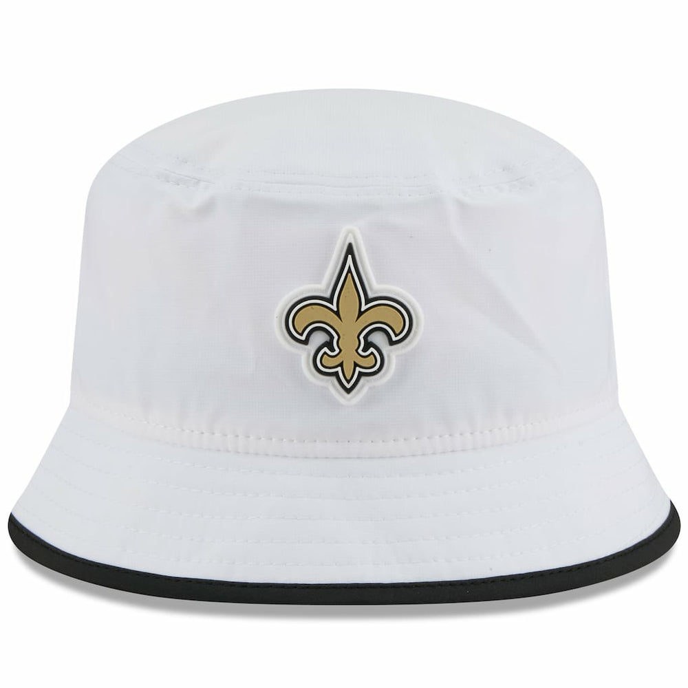 New Orleans Saints New Era 2025 NFL Training Camp Stretch Bucket Hat White - NFL