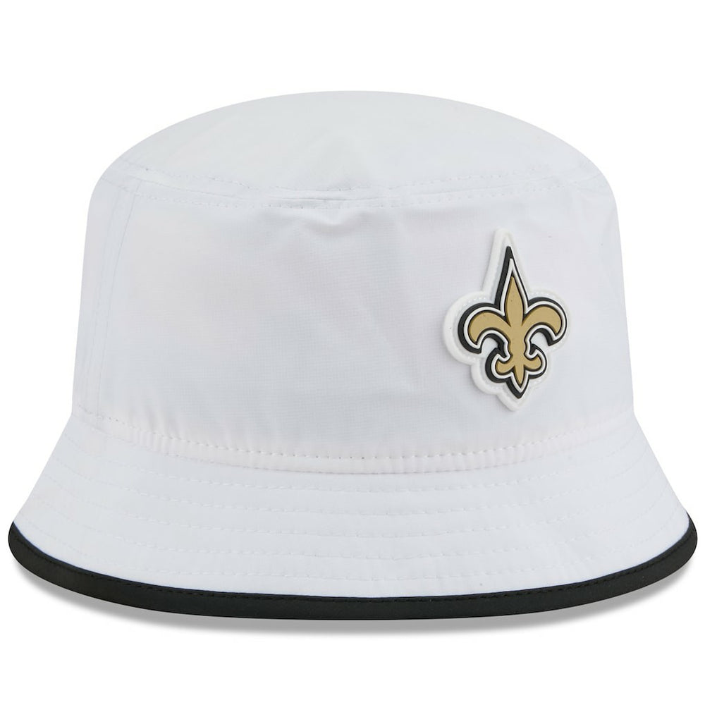 New Orleans Saints New Era 2025 NFL Training Camp Stretch Bucket Hat White - NFL