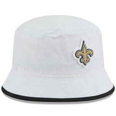New Orleans Saints New Era 2025 NFL Training Camp Stretch Bucket Hat White - NFL