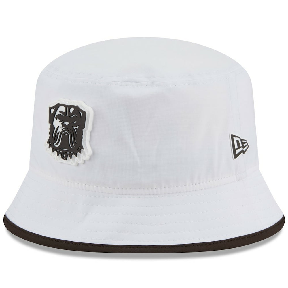 Cleveland Browns New Era 2025 NFL Training Camp Stretch Bucket Hat White - NFL