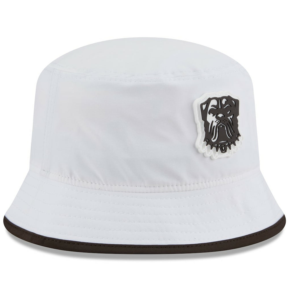 Cleveland Browns New Era 2025 NFL Training Camp Stretch Bucket Hat White - NFL
