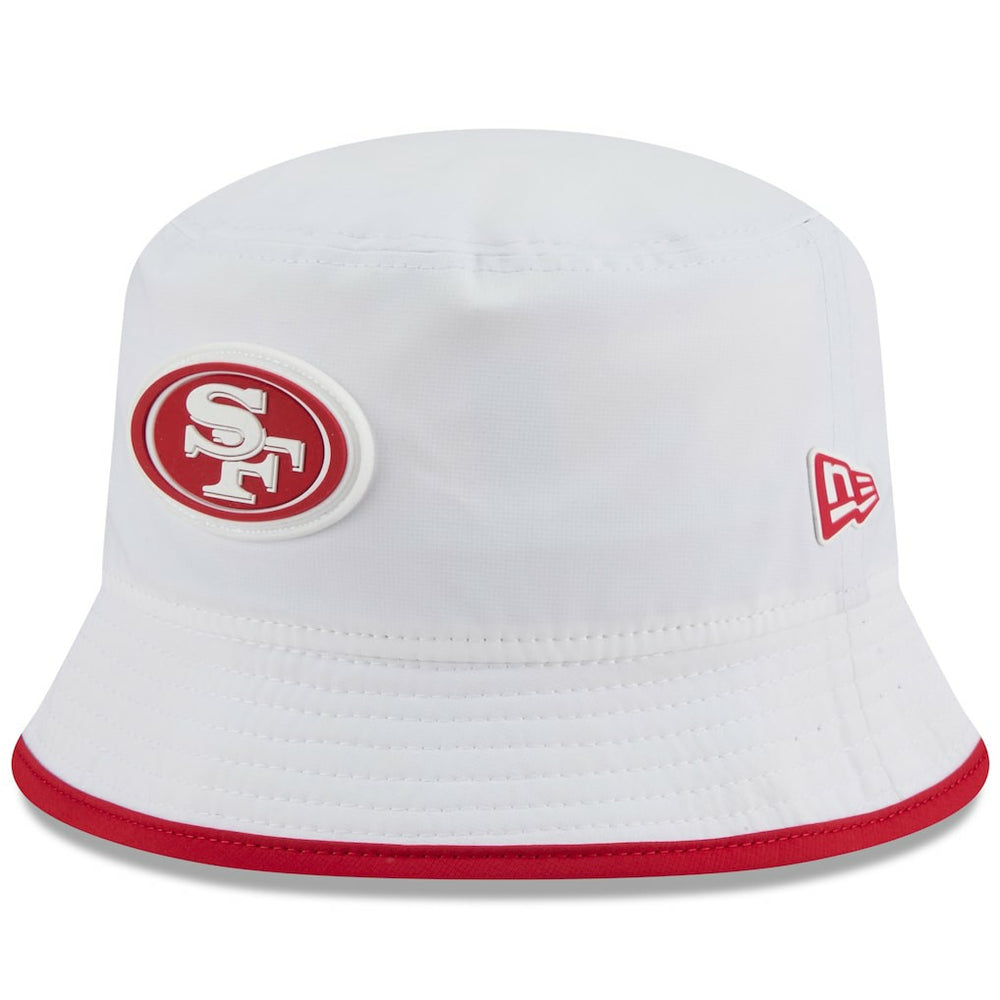San Francisco 49ers New Era 2025 NFL Training Camp Stretch Bucket Hat White - NFL