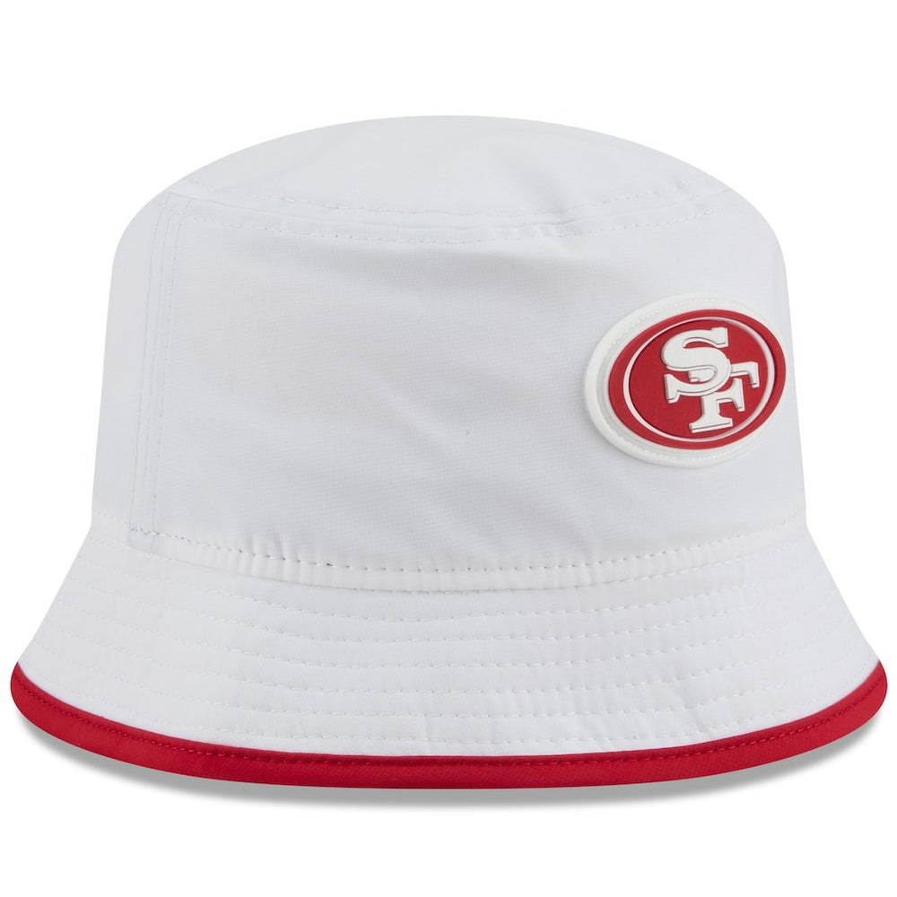San Francisco 49ers New Era 2025 NFL Training Camp Stretch Bucket Hat White - NFL