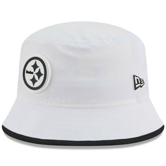 Pittsburgh Steelers New Era 2025 NFL Training Camp Stretch Bucket Hat White - NFL