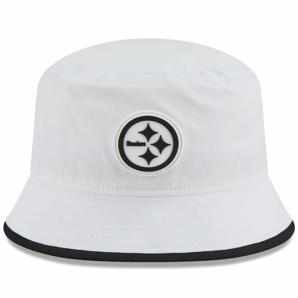 Pittsburgh Steelers New Era 2025 NFL Training Camp Stretch Bucket Hat White - NFL