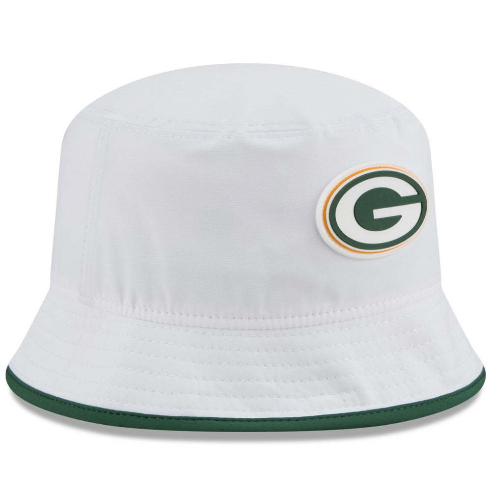 Green Bay Packers New Era 2025 NFL Training Camp Stretch Bucket Hat White - NFL
