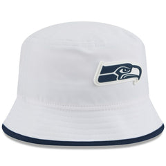 Seattle Seahawks New Era 2025 NFL Training Camp Stretch Bucket Hat White - NFL