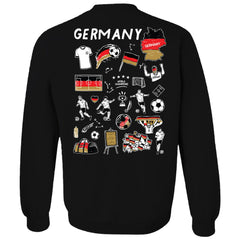 Germany National Team Vive La Fete Women's Impressions Artwork Pullover Sweatshirt - Black