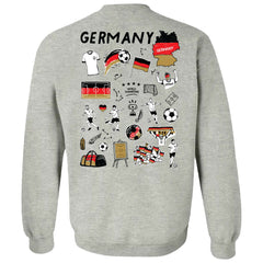 Germany National Team Vive La Fete Women's Impressions Artwork Pullover Sweatshirt - Gray