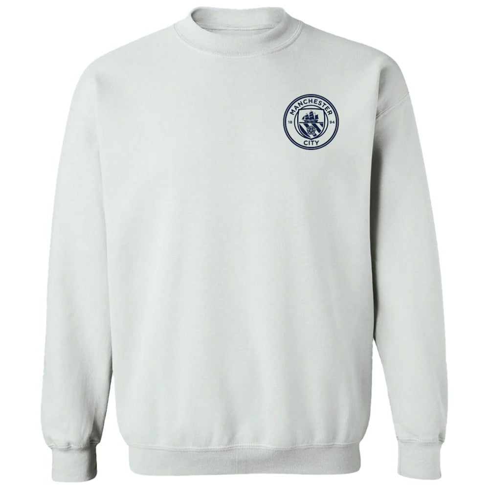 Manchester City Vive La Fete Women's Impressions Artwork Pullover Sweatshirt - White