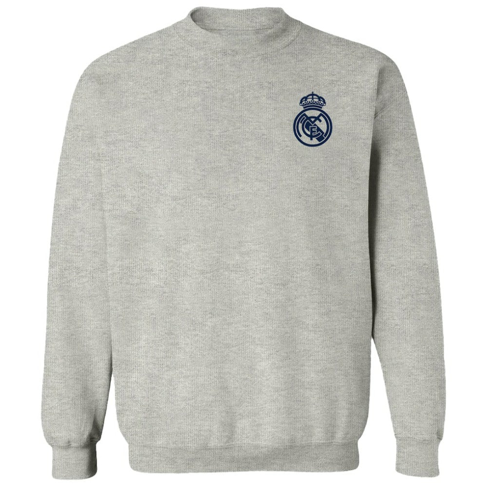 Real Madrid Vive La Fete Women's Impressions Artwork Pullover Sweatshirt - Gray