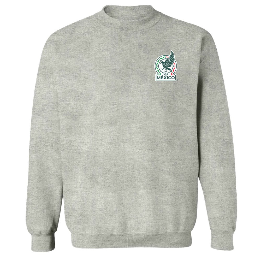 Mexico National Team Vive La Fete Women's Impressions Artwork Pullover Sweatshirt - Gray