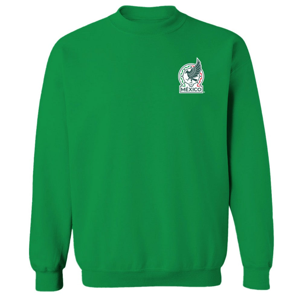 Mexico National Team Vive La Fete Women's Impressions Artwork Pullover Sweatshirt - Green