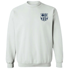 Barcelona Vive La Fete Women's Impressions Artwork Pullover Sweatshirt - White