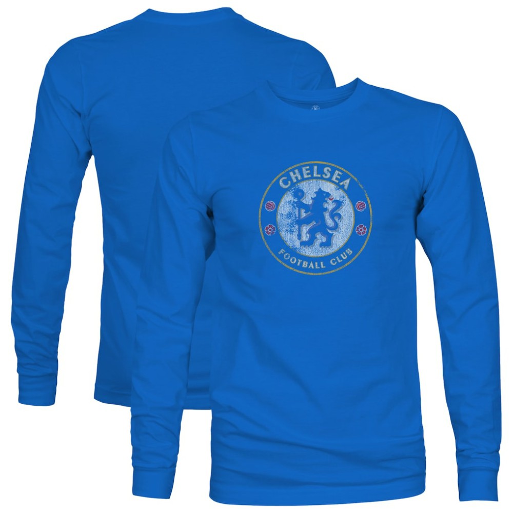 Chelsea 1863FC Color Badge Long Sleeve T-Shirts - Blue