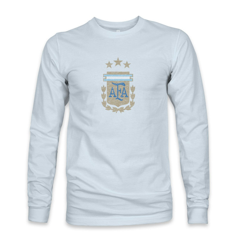 Argentina National Team 1863FC Color Badge Long Sleeve T-Shirts - Light Blue