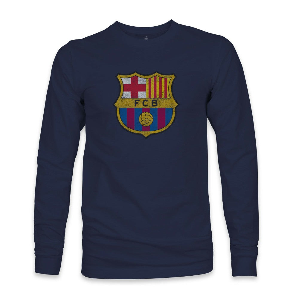 Barcelona 1863FC Color Badge Long Sleeve T-Shirts - Navy