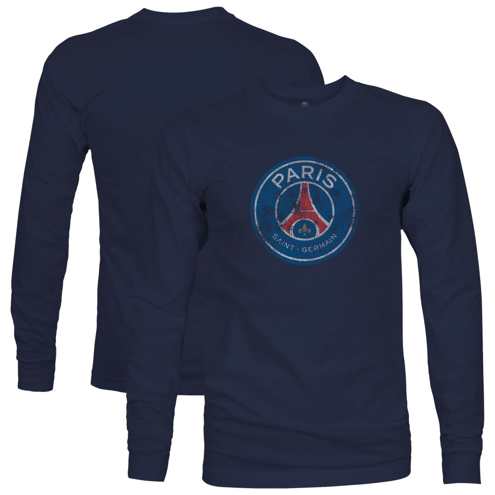 Paris Saint-Germain 1863FC Color Badge Long Sleeve T-Shirts - Navy