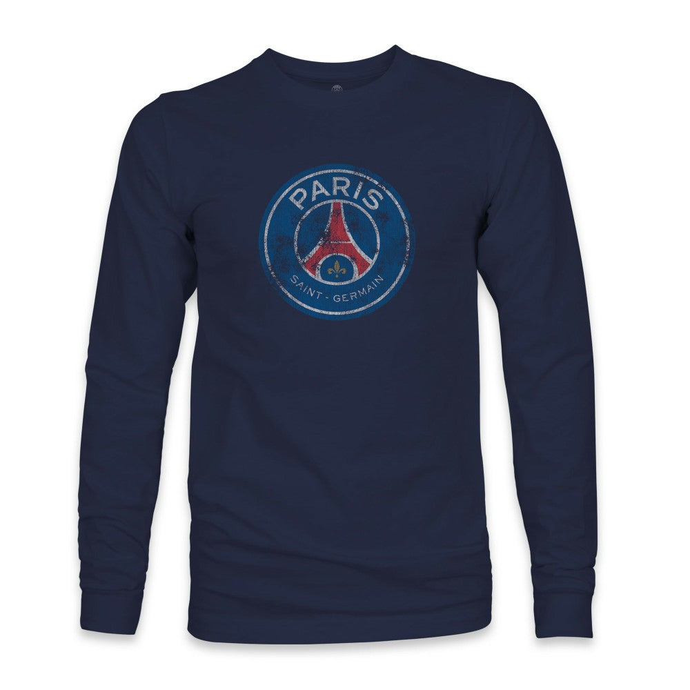 Paris Saint-Germain 1863FC Color Badge Long Sleeve T-Shirts - Navy